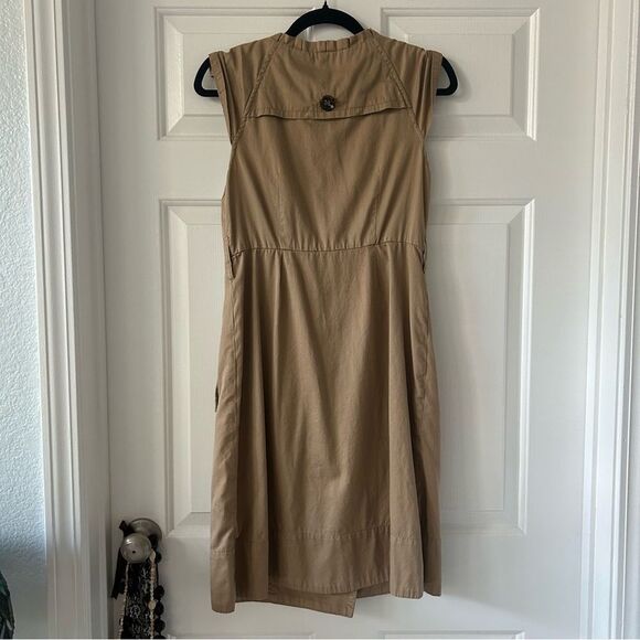 Anthropologie Moulinette Soeurs Button Down Double Breasted Trench Dress - Picture 7 of 12